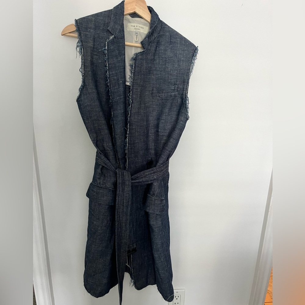 Rag & Bone Distressed Denim Vest / dress